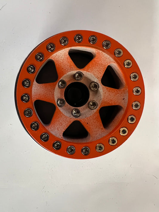 Orange custom 1.9 Bead lock Wheels
